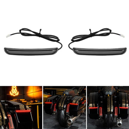 Slimz™ LED Saddlebag Lights for HOGWORKZ® Hardline Chopped Saddlebags with Smoked Lens