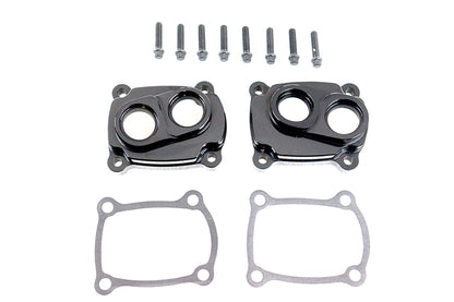 Jims M8 Low Profile Billet Tappet Block Kit Black Anodize