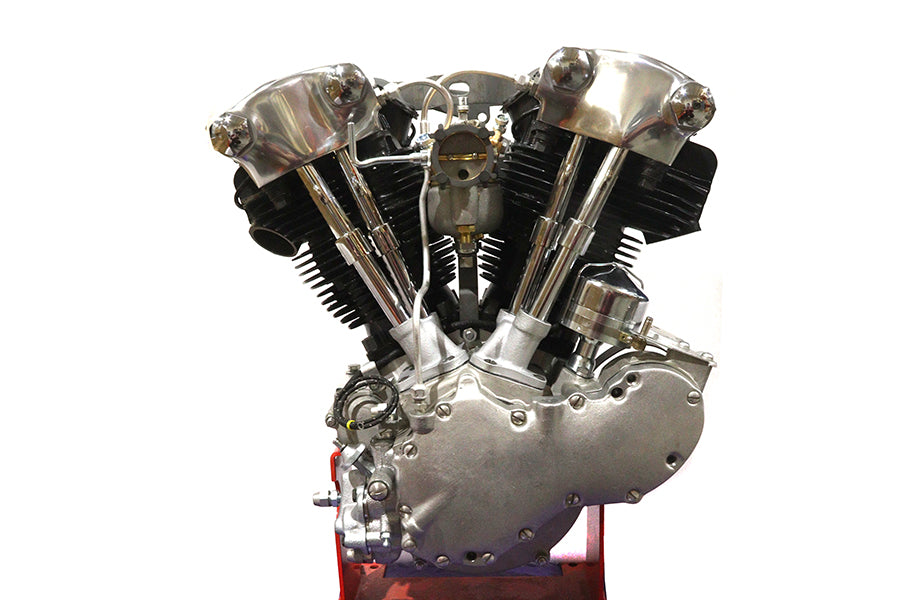 Replica 74 Knucklehead Long Block with Polished Rocker