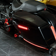 black hogworkz led saddlebag latch covers for harley touring