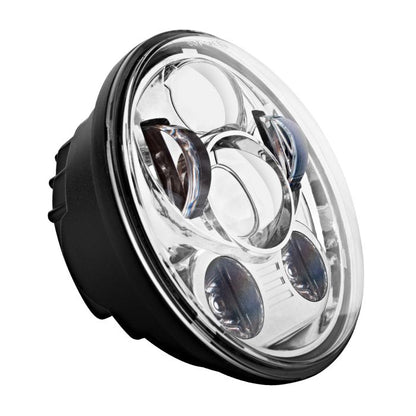 Harley® 5 3/4" LED Chrome V2™ Headlight from HOGWORKZ® angle