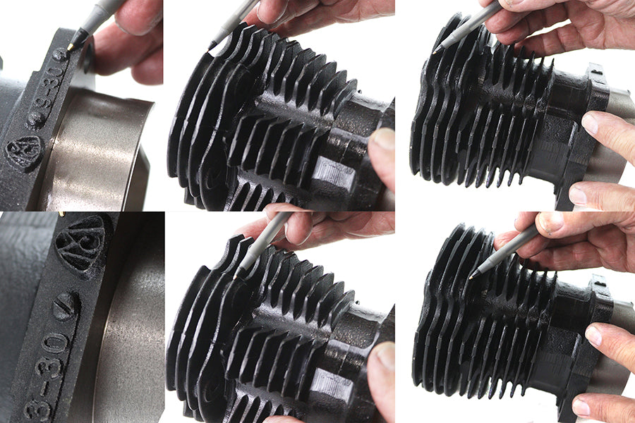 Replica 61 Knucklehead Cylinder Set Black