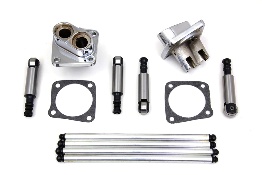 Solid Tappet Kit Chrome Finish