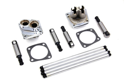 Solid Tappet Kit Chrome Finish