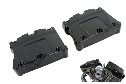 Black Titanium TC-88 Rocker Box Cover Set