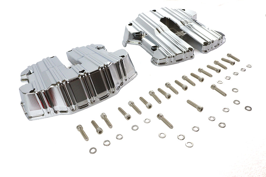 M8 Rocker Box Cover Set Chrome