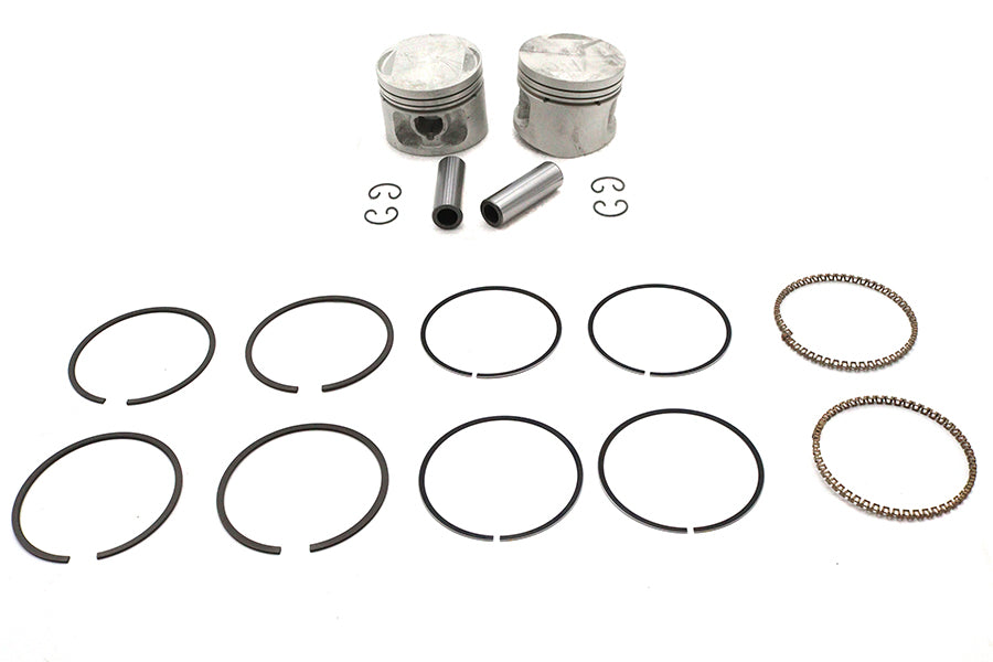 Replica 883cc 3 Piston Set .005 Oversize