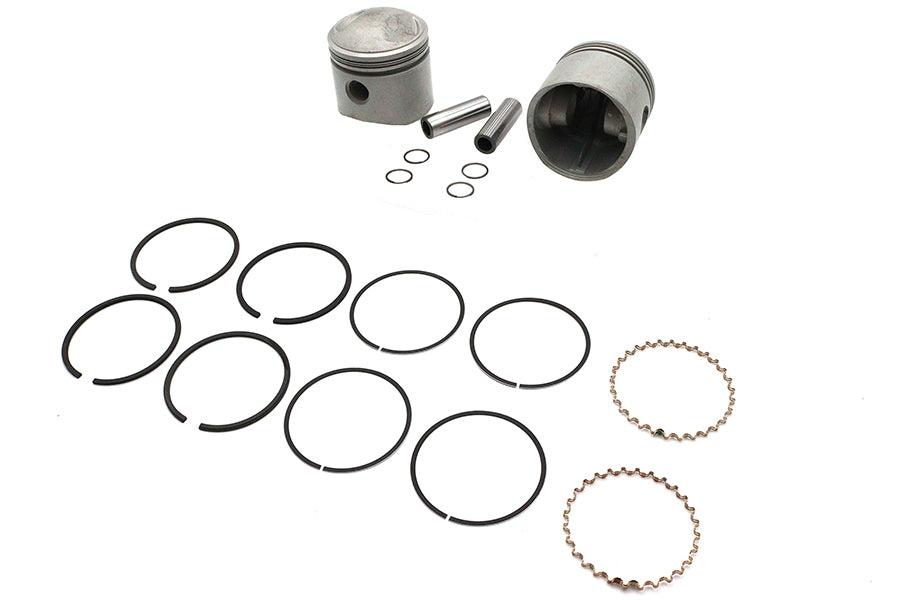 61 Overhead Valve 3-5/16" Piston Set .010 Oversize
