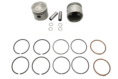 74 Overhead Valve 3-7/16" Piston Set Standard Size