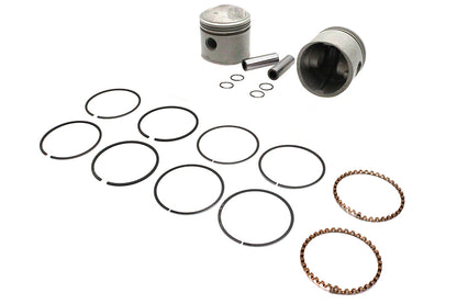 74 Overhead Valve 3-7/16" Piston Set Standard Size