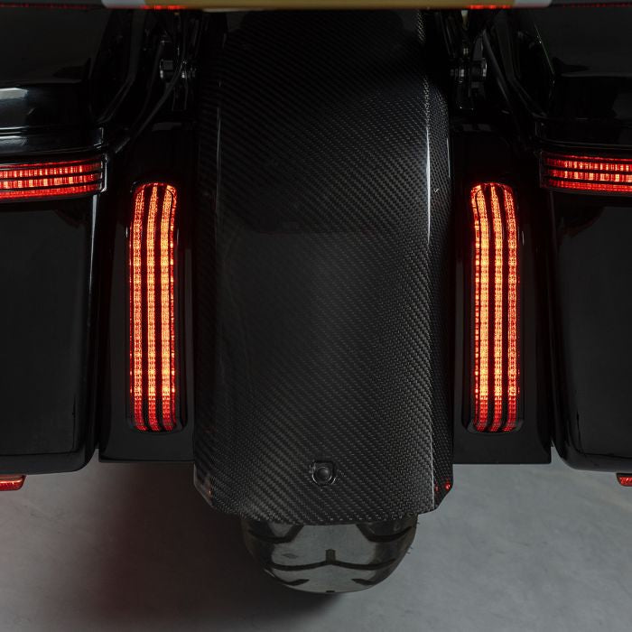 Color Matched HOGWORKZ® Illumina Flush Fender LED System for Harley® Touring rear view