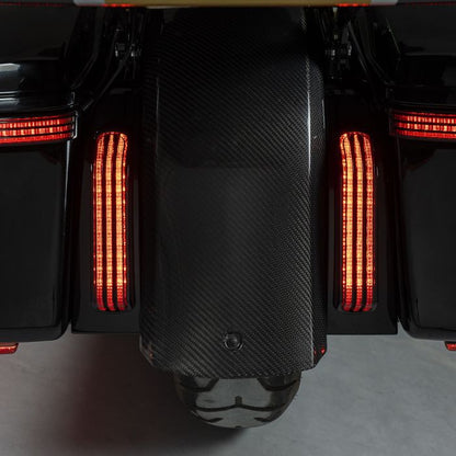 Color Matched HOGWORKZ® Illumina Flush Fender LED System for Harley® Touring rear view