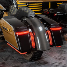 red slimz led saddlebag lights for harley touring '14-'23