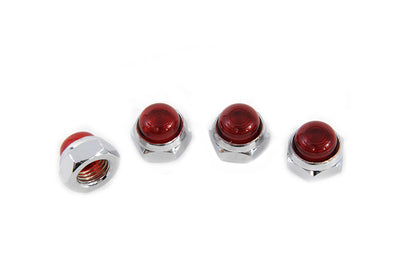 Red Rocker Arm Shaft End Caps
