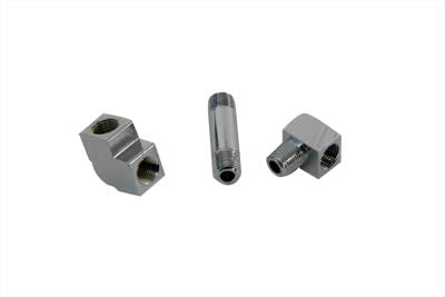 Chrome Oil Gauge Fitting Kit