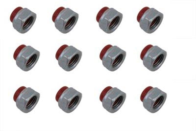 Replica Red Rocker Arm Nut Set Zinc Plated