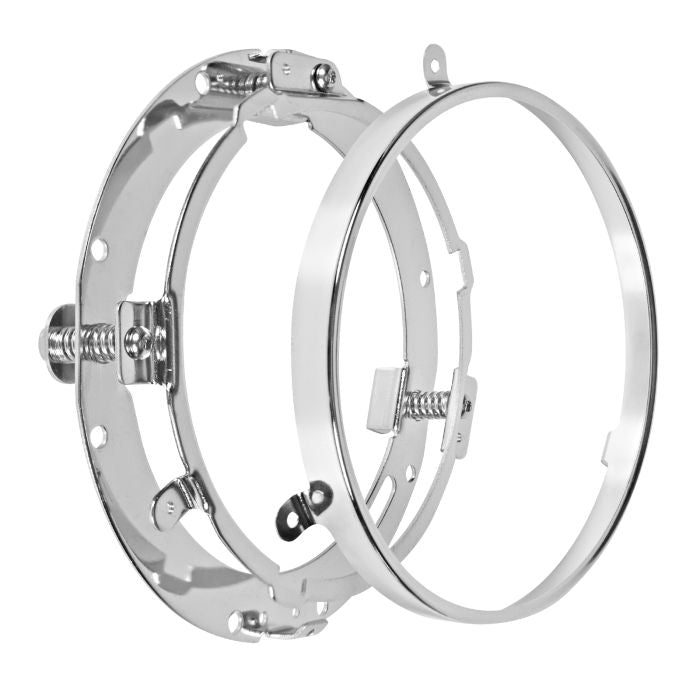 LED Chrome passing lamps for Harley® Touring & Softail bracket