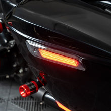 chrome harley touring saddlebag LED latch covers