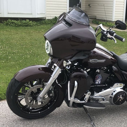 Color Matched 18" Wide Fat Tire Front Fender for Harley® Touring '96-'23
