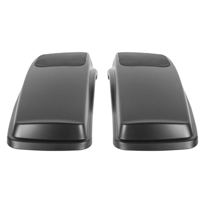Harley Speaker lids kit from hogworkz for baggers rear view