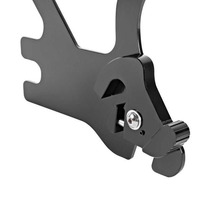 Black Harley® Touring Two-Up Tour Pack Mount for '97-'08 clamp