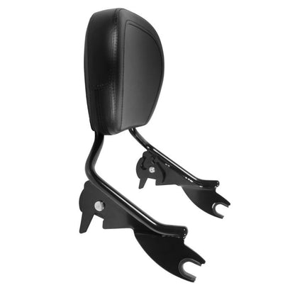 HOGWORKZ® Detachable Shorty Sissy Bar backrest for Harley-Davidson® Touring motorcycles Road King or Street Glide or Electra