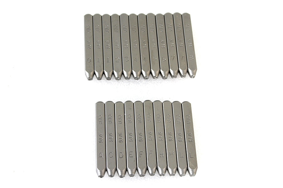 Motor Number Stamp Set
