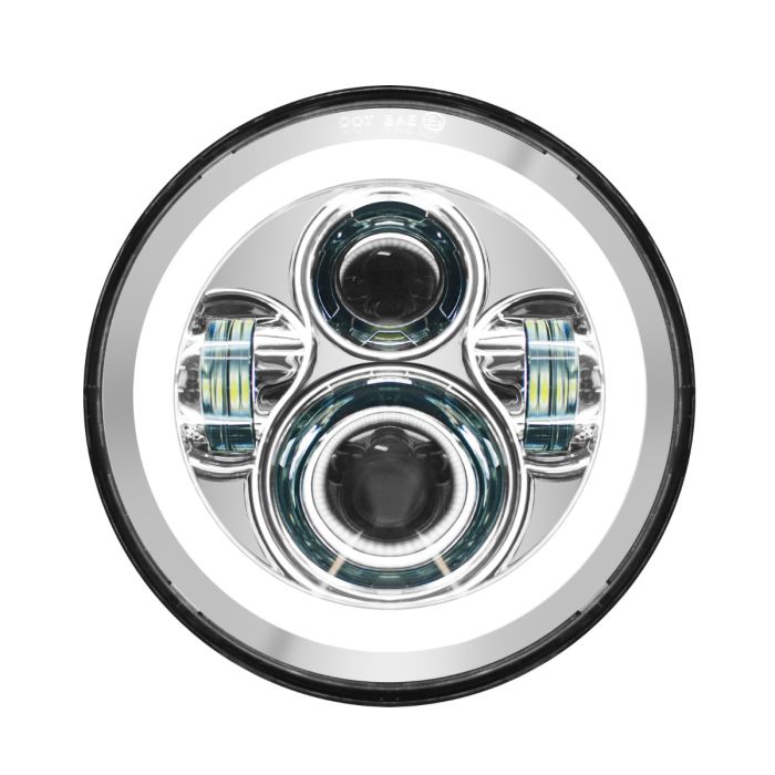 Indian® LED Headlight in chrome from HOGWORKZ