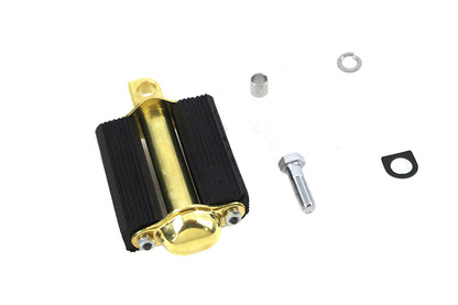 Bicycle Kick Starter Pedal and Axle Assembly Brass Plated