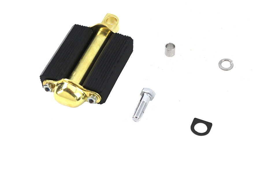 Bicycle Kick Starter Pedal and Axle Assembly Brass Plated