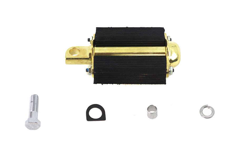 Bicycle Kick Starter Pedal and Axle Assembly Brass Plated