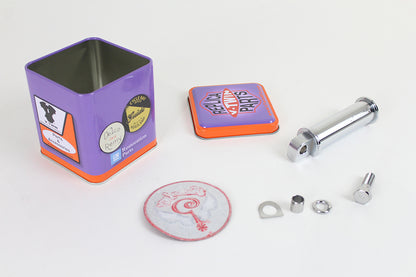 Indian Larry Style Spool Kick Pedal Chrome