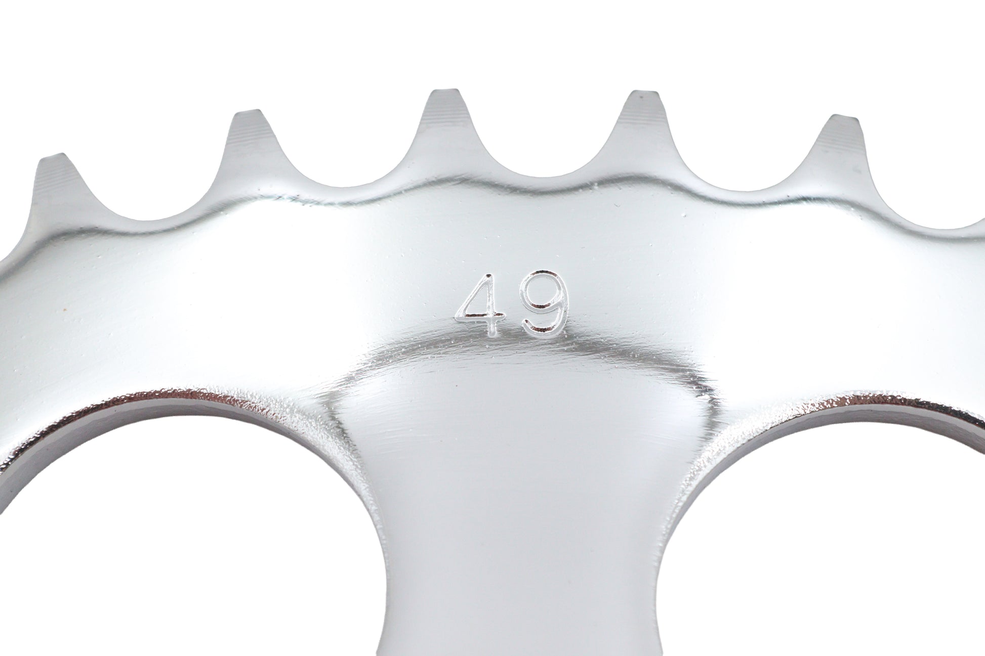 Dish Type Rear Sprocket Chrome 49 Tooth