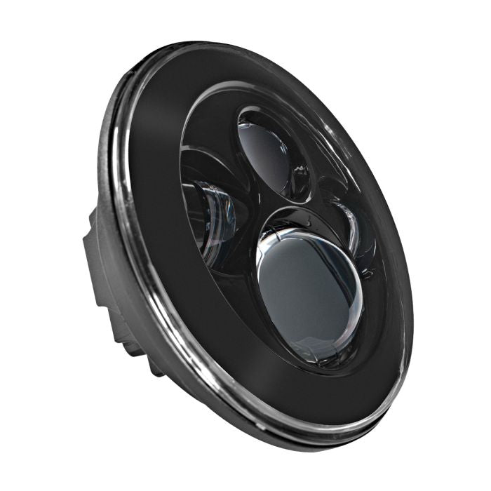 Indian® LED Headlight in Black from HOGWORKZ angle