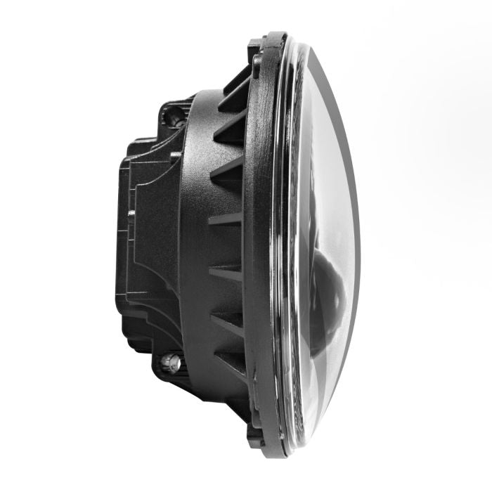 Indian® LED Headlight in Black from HOGWORKZ side