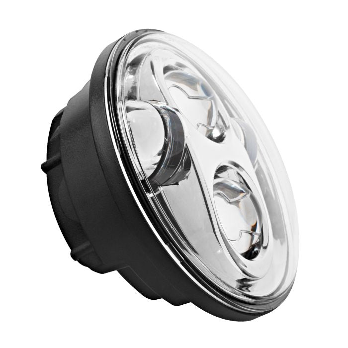 Harley® 5 3/4" Chrome LED Headlight from HOGWORKZ® angle