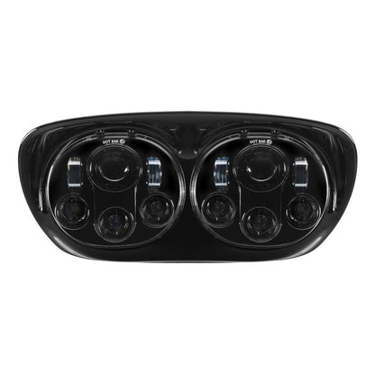 Harley® Road Glide '98-'13 Dual LED Blackout Headlight from HOGWORKZ®