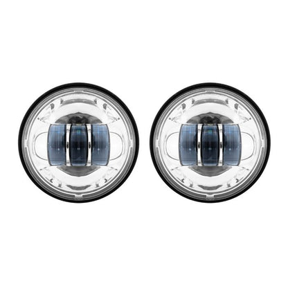 Chrome 4.5" LED Auxiliary Passing Lamps for Harley® & Indian®