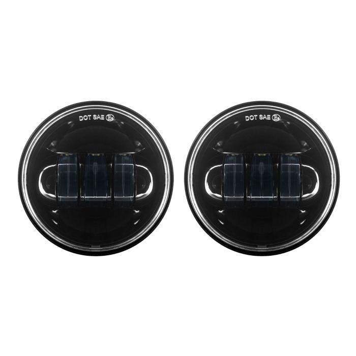 Blackout 4.5" LED Auxiliary Passing Lamps for Harley® & Indian®