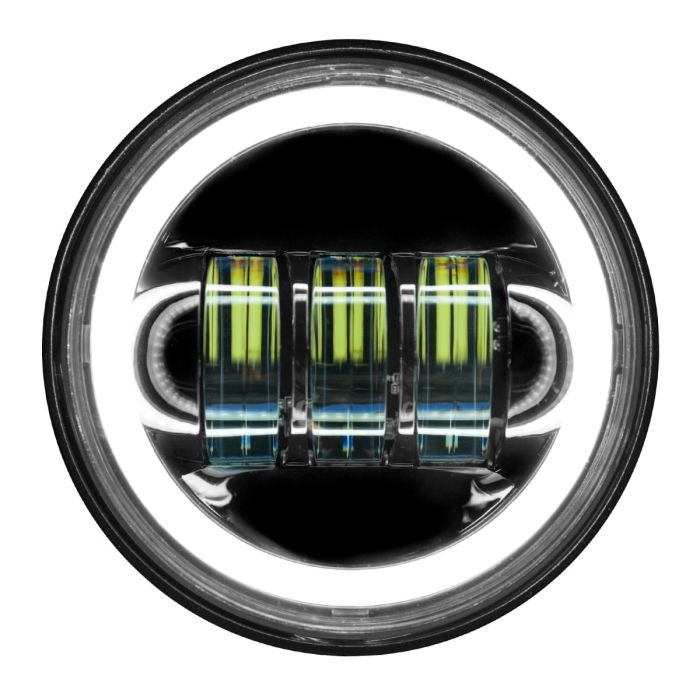 Harley® & Indian® Blackout 4.5" LED Auxiliary Passing Lamps