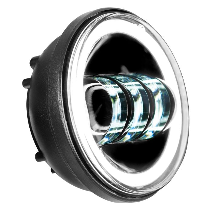 Harley® & Indian® Blackout 4.5" LED Auxiliary Passing Lamps angle