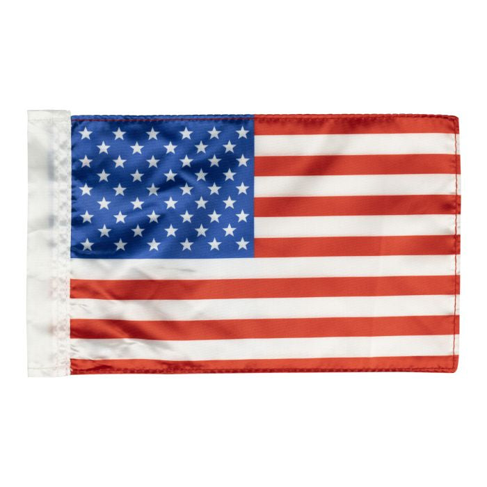 Chrome USA Flag / Pole with Luggage Rack Mount for Harley-Davidson® from HOGWORKZ flag