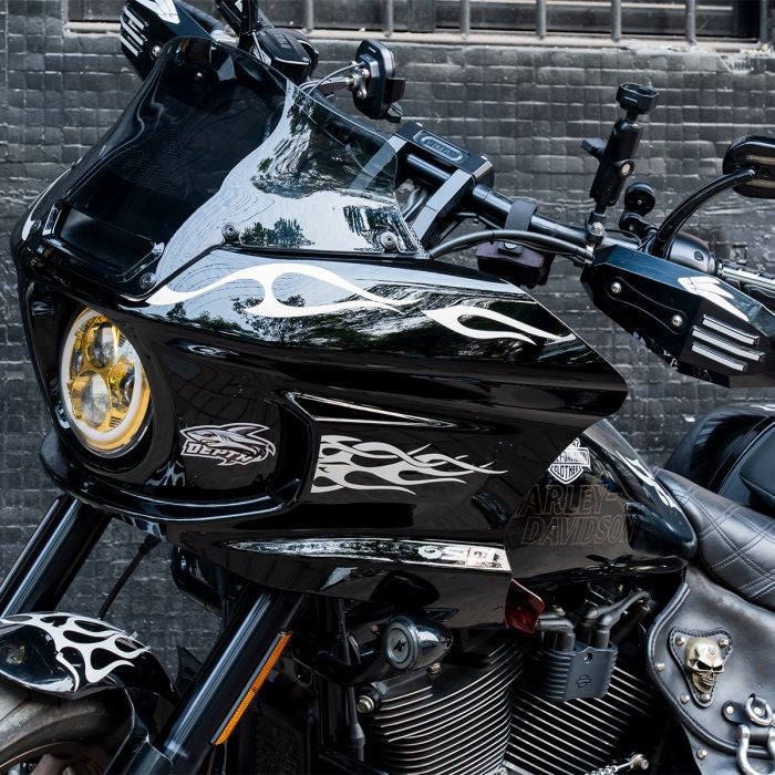 low rider st fairing wind deflectors red bike