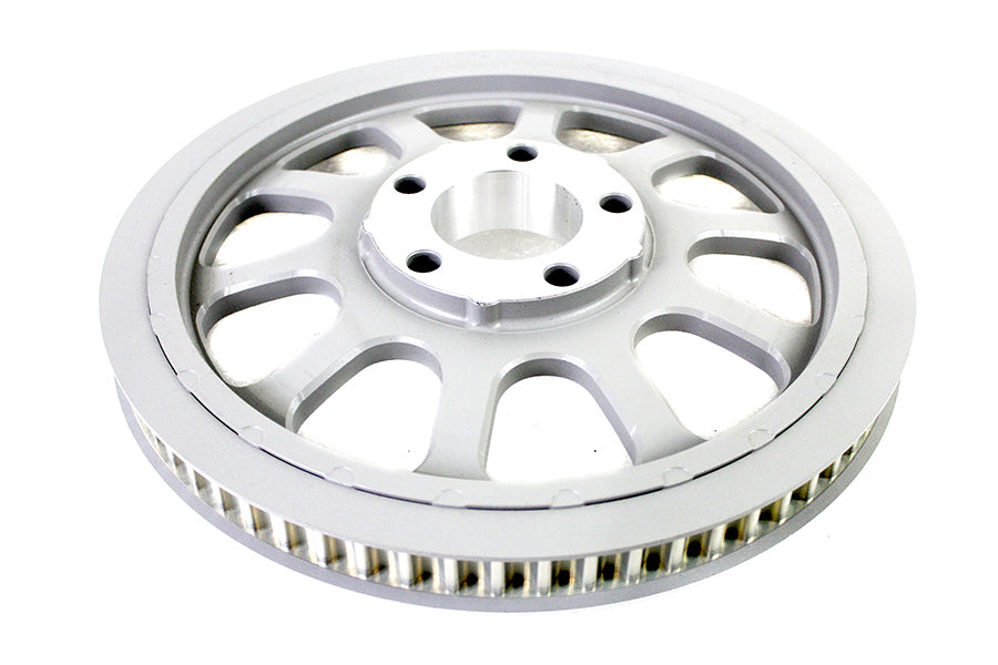 Silver Rear Belt Pulley 66 Tooth