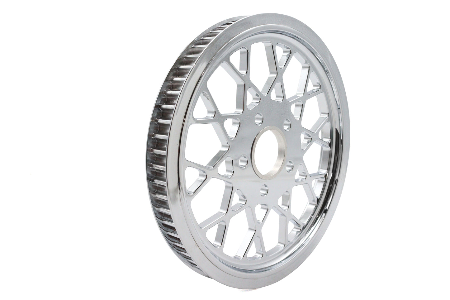 Classic Spoke Rear Drive Pulley 65 Tooth Chrome
