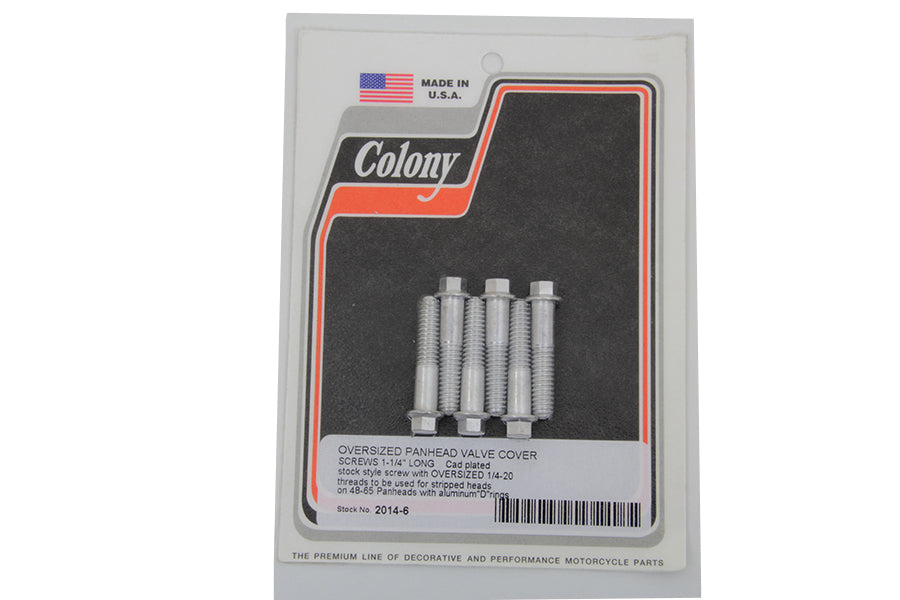 D-Ring Cadmium Rocker Arm Cover Screw Set
