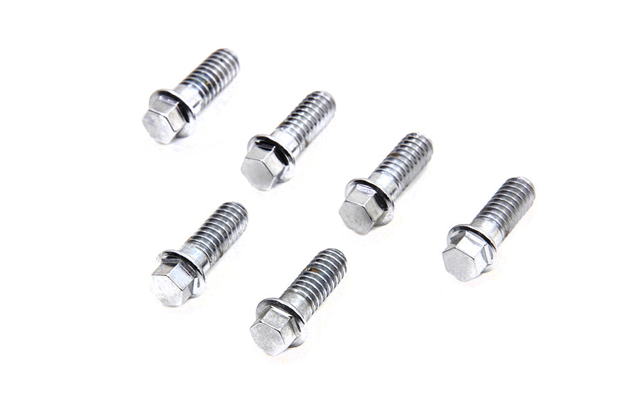 D-Ring Chrome Rocker Arm Cover Screw Set