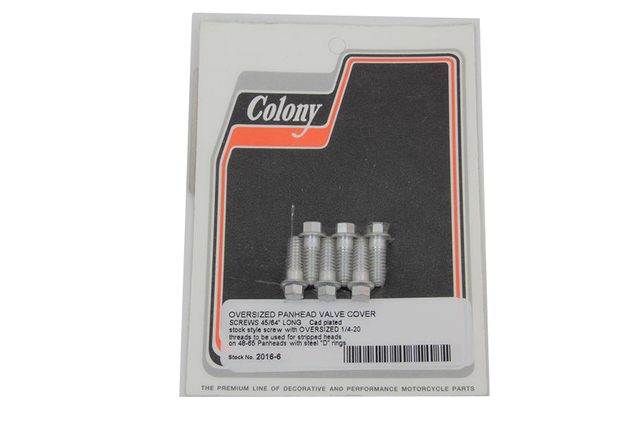 D-Ring Cadmium Rocker Arm Cover Screw Set