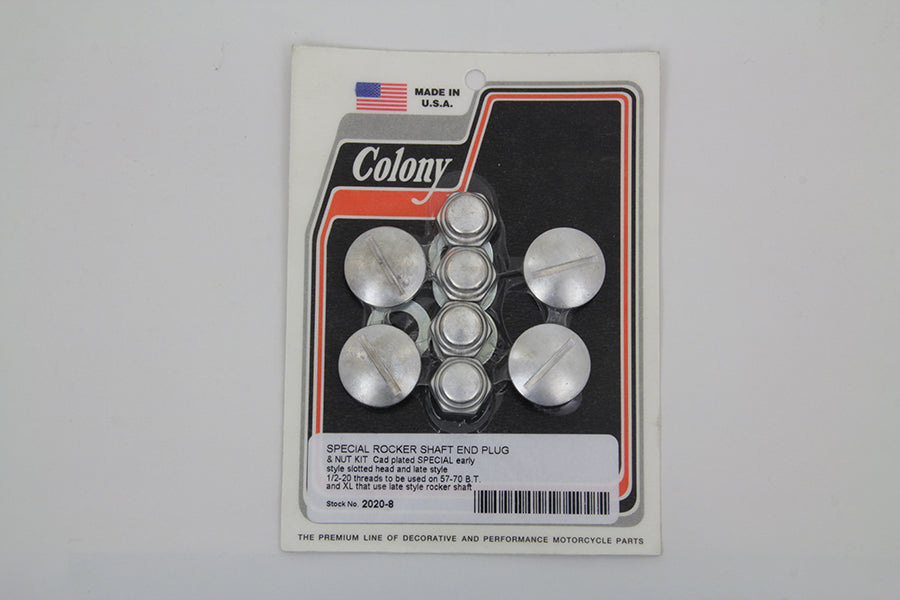 Rocker Arm Slotted Cadmium Cover Plug Kit