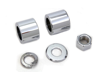Front Axle Spacer Kit Smooth Style Chrome
